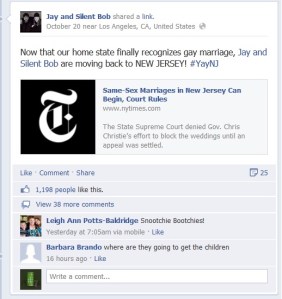 From Jay & Silent Bob's Facebook